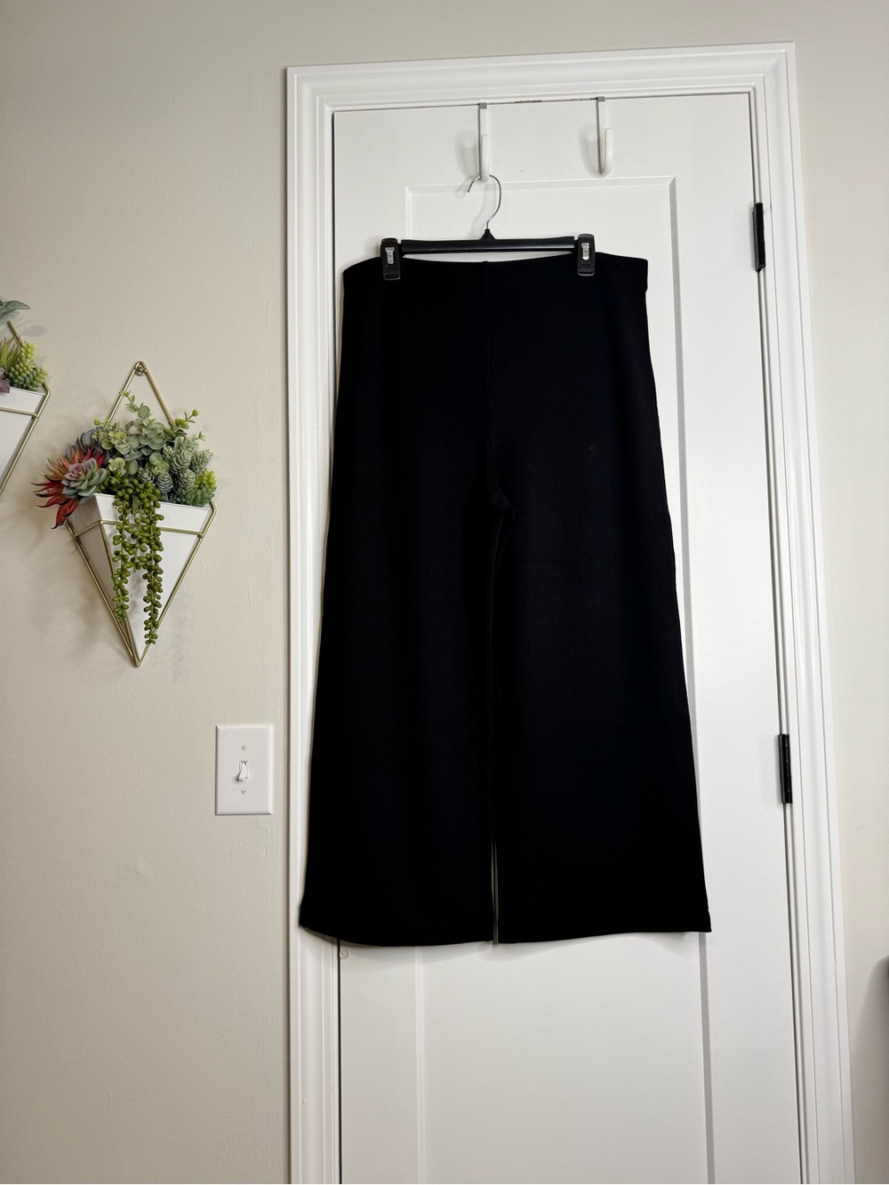 Premise Black Knit Wide Leg pants